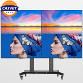 CASVET灿盛47 60英寸四屏电视支架定制移动挂架视频会议推车CS