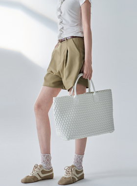 TUWHY“风屿流光”莱塞尔复古阔腿裤休闲文艺天丝短裤