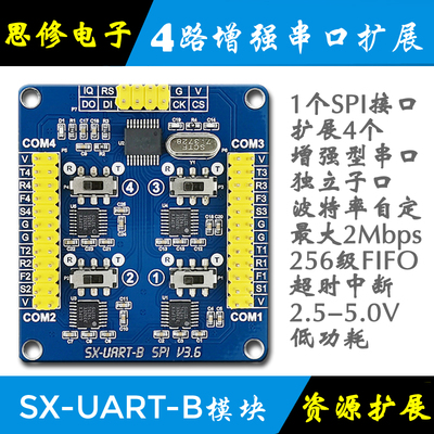 WK2124串口扩展模块多路串口