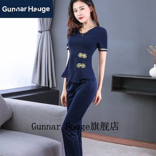 GunnarHauge足浴店工作服女技师足疗美容师美容院会所桑拿按摩沐