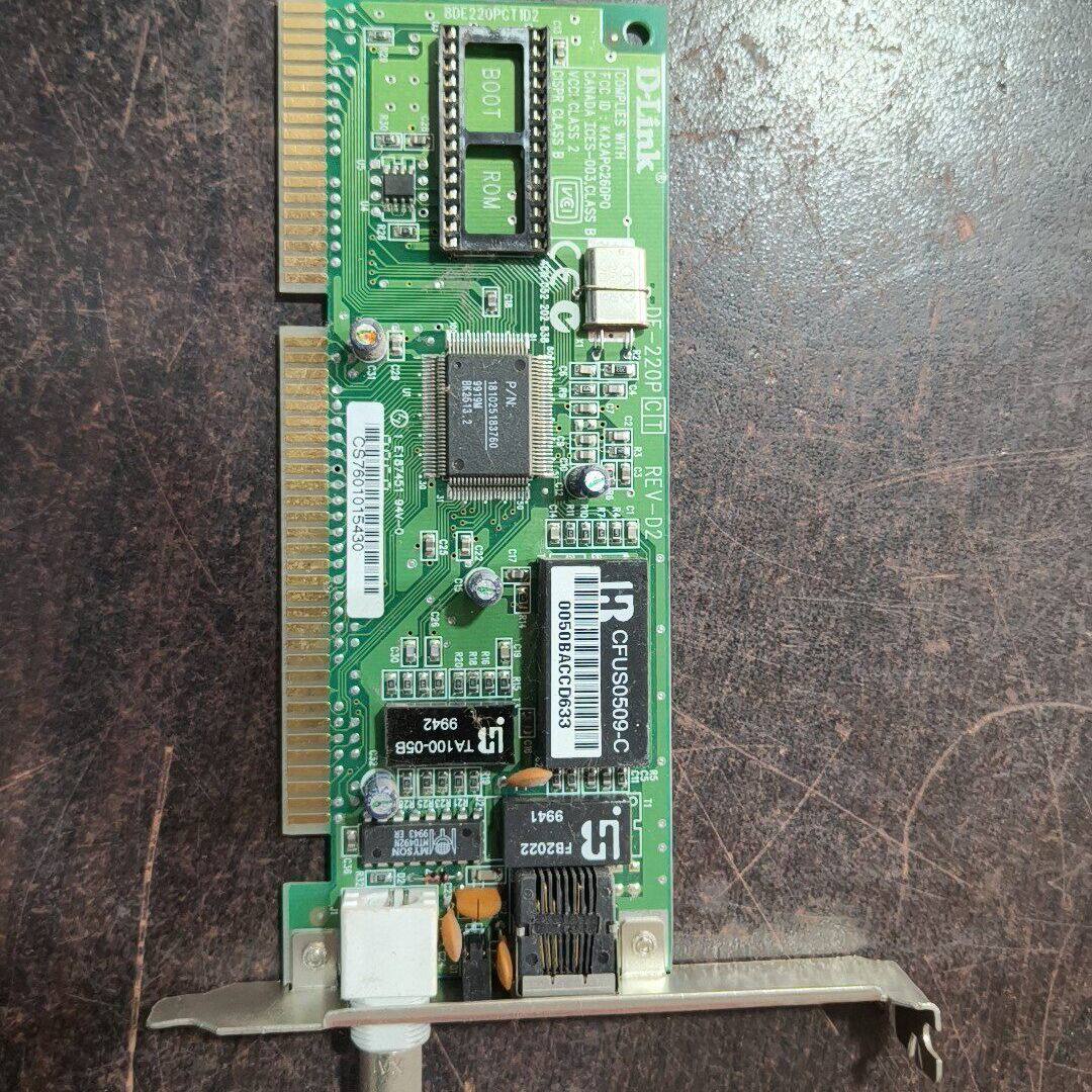 D-Link DE-220P ISA网卡 REV-D2 拆机