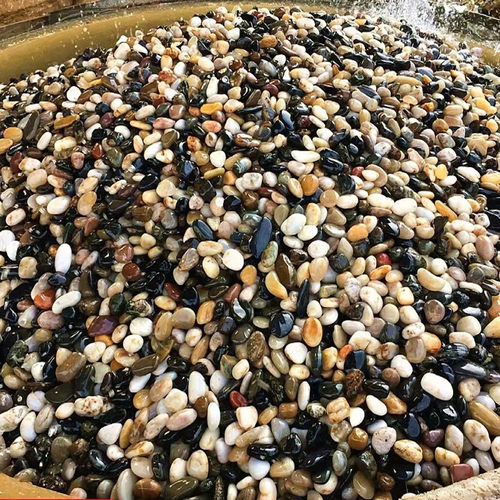 南京雨花石五彩小石子鱼缸造景装饰天然鹅卵石石头软石底沙