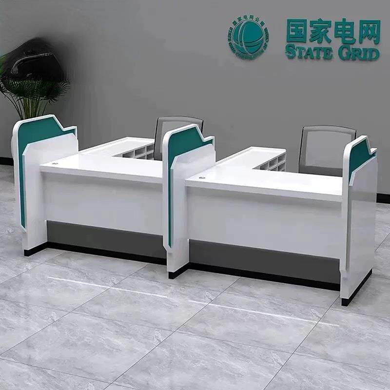 烤漆银行柜台签约桌邮政理财区信贷服务接待台受理台非现金办公桌