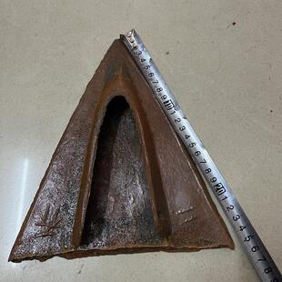 全新犁头犁尖耕地机建房下地基基建民俗品老物件70年代生铁老犁铧