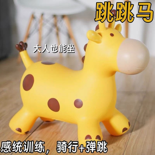 2025新款大号充气跳跳马儿童玩具球大人版跳跳马成人可坐感统训练