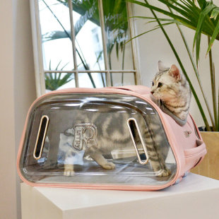 猫 猫包外出便携猫咪背包太空舱手提携带包装 夏天透气宠物狗狗包