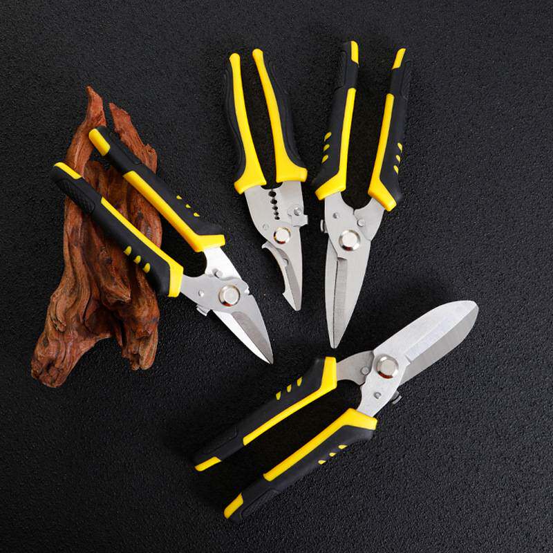 철 가위 산업용 가위 다기능 항공 가위 철 시트 수제 금속 용골 장  견고한 알루미늄 거싯 플레이트