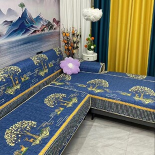 2025新款四季通用轻奢高级感简约现代防滑全包沙发套沙发垫海绵垫