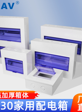 加厚款明装配电箱pz30家用回路空开箱强电箱盒空气开关箱室内暗装