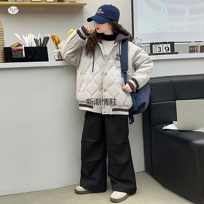 女童加棉加厚外套2025冬