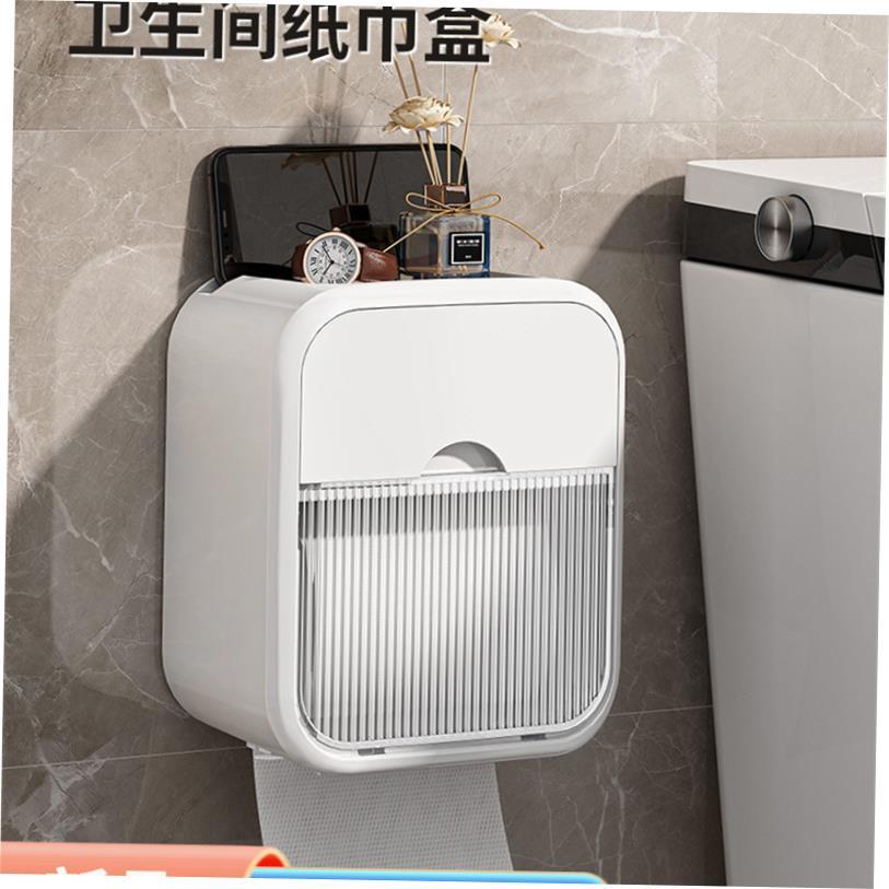 Toilet Tissue Paper Holder Shelf Bathroom kitchen Towel Roll