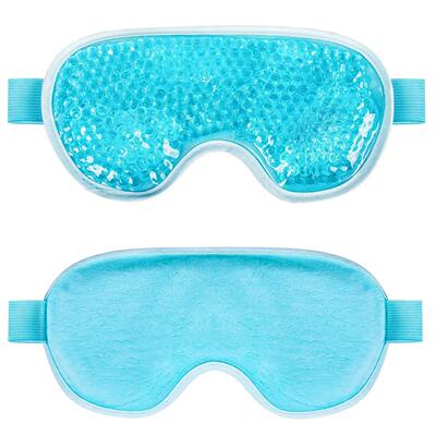 Cooling Eye Mask with Gel Bead Reusable Cold Compress Ice Pa