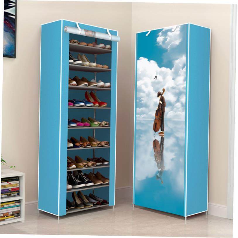 Dust proof shoe rack simple combination shoe storage cabinet