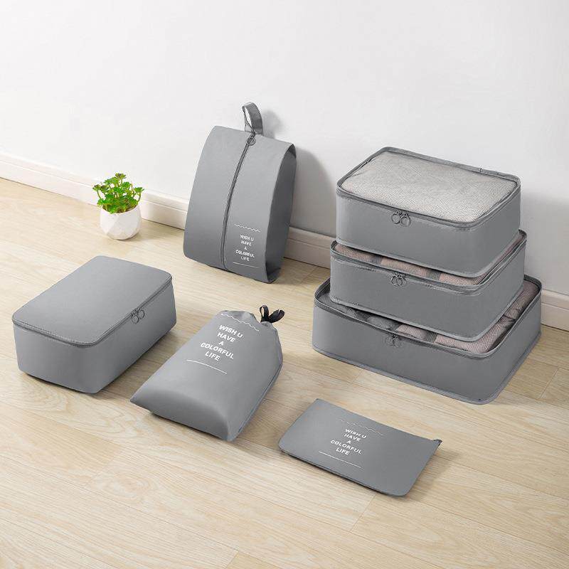 Compression Packing Cubes 7set Organizer Travel Bag Luggage