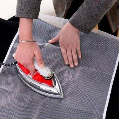 Modern Simple Color Edge Transparent Mesh Cloth Ironing Mat