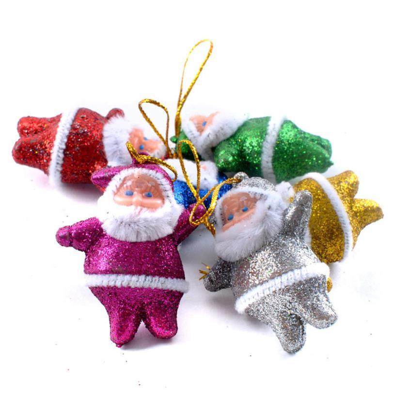 6 colors Santa Claus Christmas tree decoration pendant 挂件