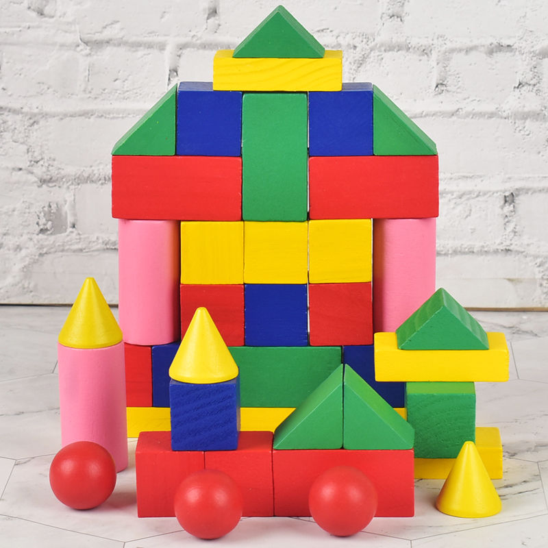 小学生一年级几何体模型小方块积木正方体长方体立体形状数学教具