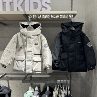 New Balance NB童装25冬款男女童儿童中长款鹅绒服羽绒服7PF44023