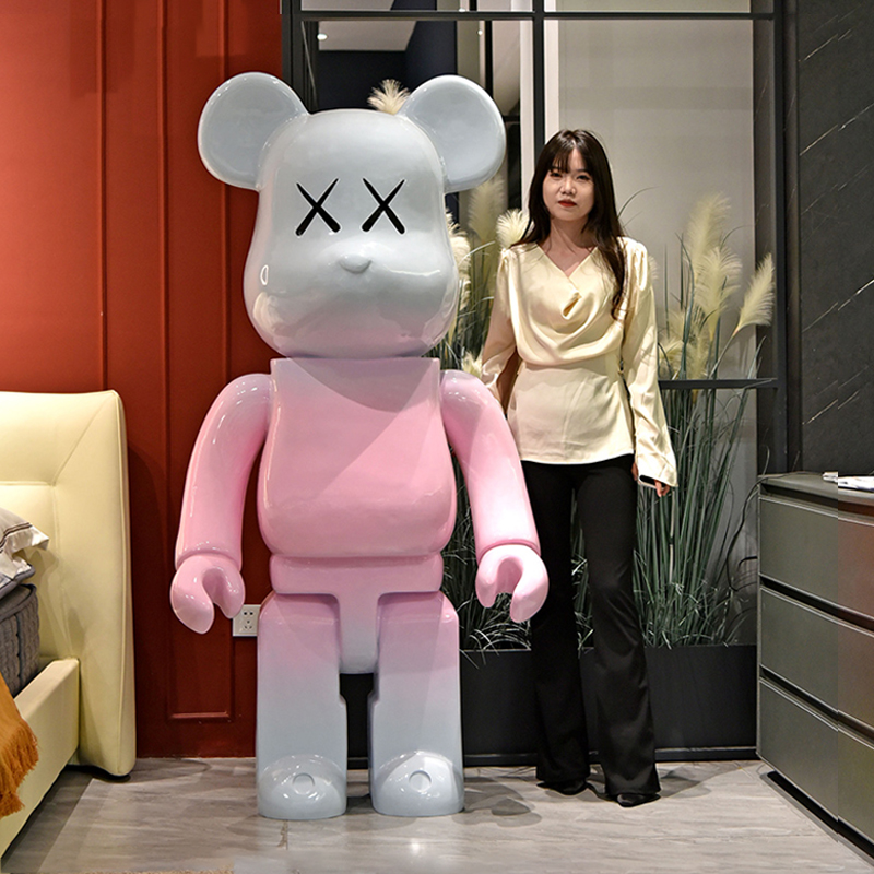 网红暴力熊轻奢风高档装饰大摆件