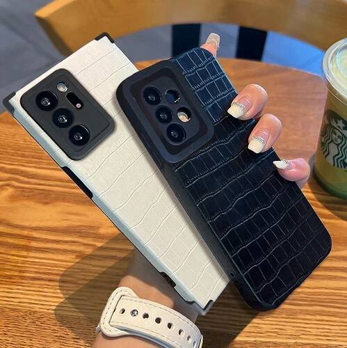 鳄鱼纹s22plus潮牌s23u适用三星Galaxy A53手机壳A52S 奢华 A73全包A72软A33A13个性A55 5G