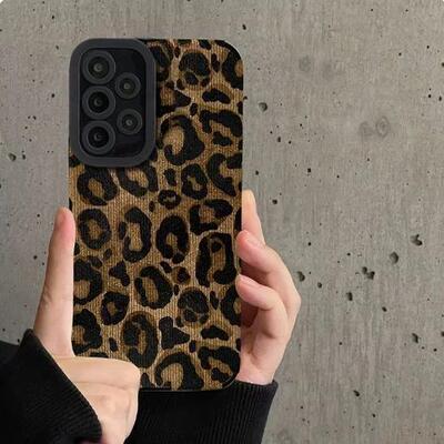 黄金豹纹A54适用三星Galaxy A53手机壳A52S皮纹 A73全包A72软s23ultra简约s24个性s22潮A14 A13 s25+