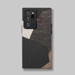 A55 复古木纹台阶s22plus防摔s23ultra适用三星Galaxy A73全包A72软A33A13 高级 A53手机壳A52S