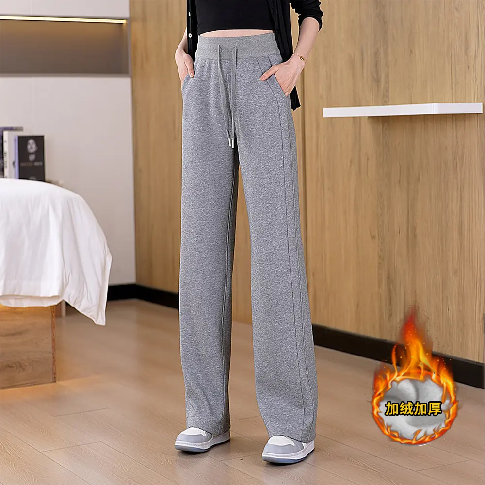 窄版阔腿裤女休闲显瘦直筒裤高级