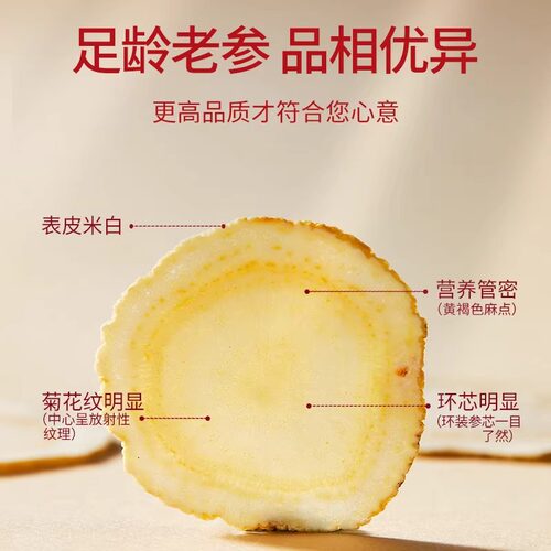 固本堂西洋参补品西洋参片传统滋补品送父母礼盒装礼品实用中秋节