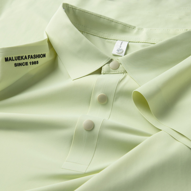 夏季冰丝凉感轻奢Polo衫男2026新款薄款速干透气按扣男士短袖t恤