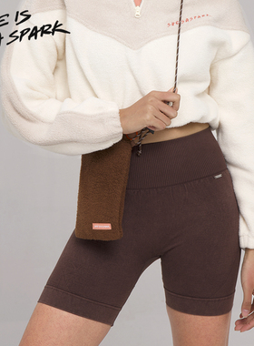 她是火花SIAS 周六野同款 定制环保摇粒绒斜跨手机包