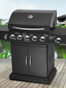 bbq10人 新品 户外燃气烧烤炉别墅庭院阳台家用商用烧烤架大号美式