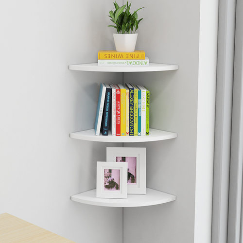 墙角免打孔多层三角置物架