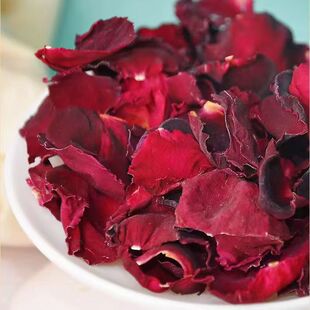 云南头茬墨红玫瑰花瓣食用重瓣红玫瑰花瓣花茶做阿胶糕泡水喝泡醋