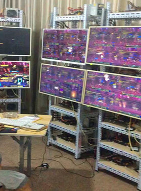 游戏工作室架子电脑架子dnf搬砖主机架机箱架主板架子角钢裸机架