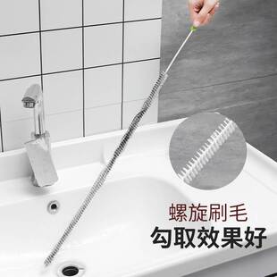 管道疏通器可弯曲洗脸水池清洁刷通水管神器工具下水道毛发清理器