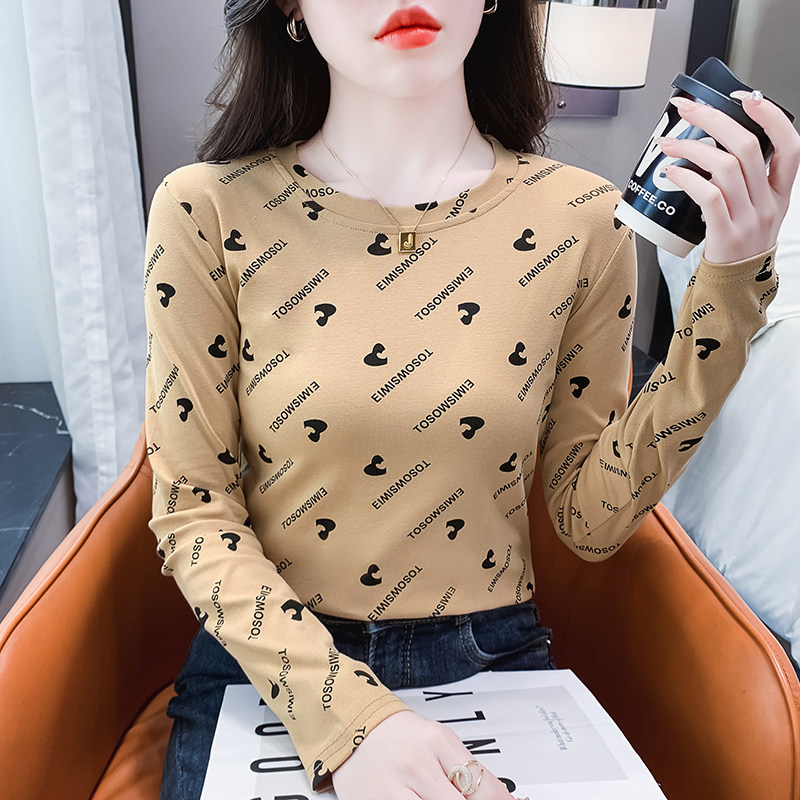 纯棉长袖t恤女内搭可外穿打底衫图片