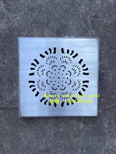 150/200/250/300不锈钢井盖隐形装饰雨水篦子排水沟盖板格栅方形
