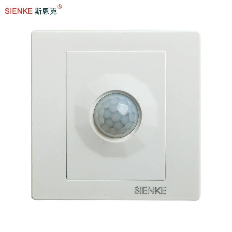 斯恩克人体感应开关延时红外线开关支持led节能灯86型开关面板