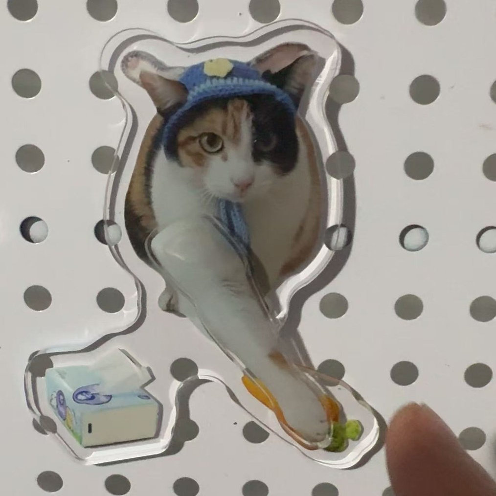 抖音爆款可爱萝卜纸巾猫咪10cm亚克力冰箱贴卡通造型创意装饰磁贴,节庆用品/礼品,文化创意冰箱贴,淘宝优惠券,粉丝福利购,淘宝优惠卷