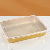 316L不锈钢加深平底窄边盘长方形盘陈列盘卤肉熟食鸭脖盘快餐菜盆