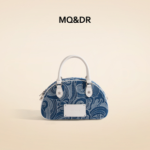 MQ&DR【听海入眠】原创设计星辰大海牛仔波士顿包小众手提单肩包