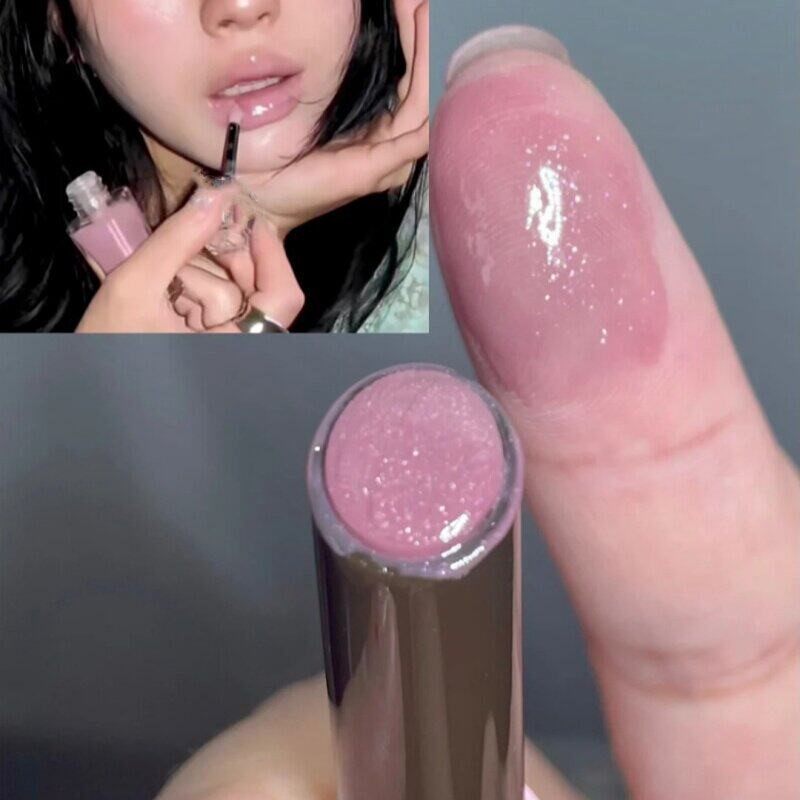 谁来懂这个紫色的韵味!带细闪固体唇蜜镜面水光滋润持久唇釉口红