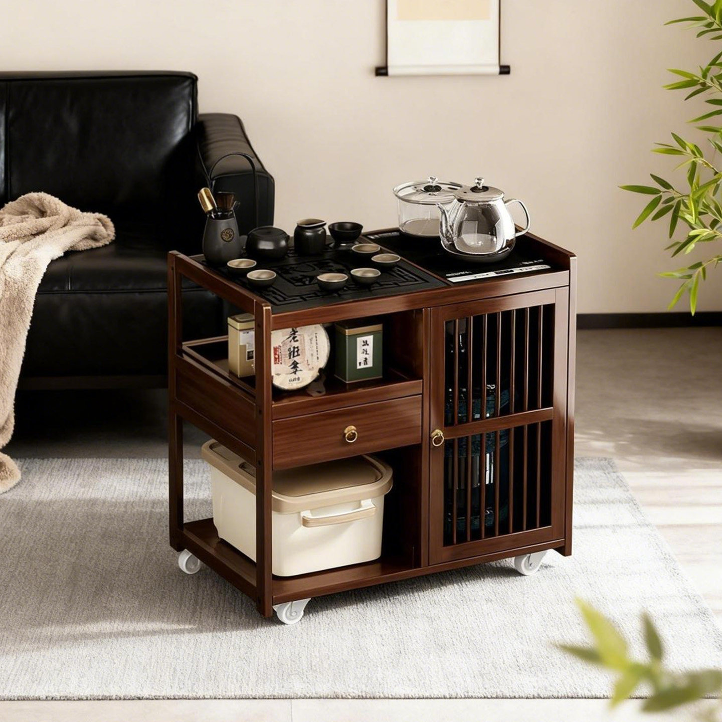 茶几客厅家用茶具茶台一整套新中式茶桌小户型茶水柜新款沙发边几,住宅家具,茶几,淘宝优惠券,粉丝福利购,淘宝优惠卷