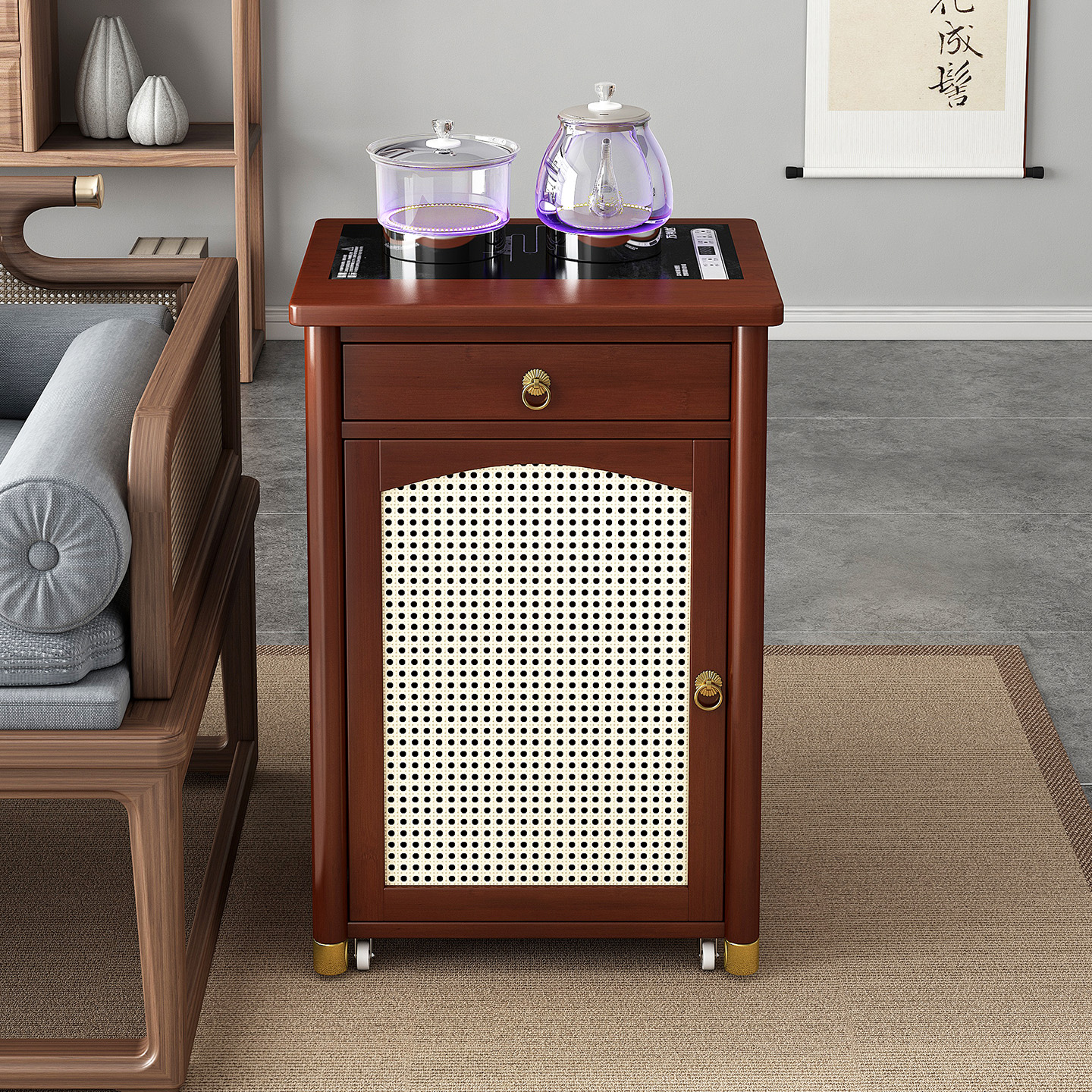 茶几客厅家用茶台可移动沙发边几