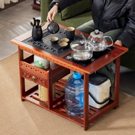 Sofa phòng khách bên bàn gỗ chắc chắn bên tủ di động bàn trà nước sôi tích hợp tủ trà Trung Quốc mới bàn trà hộ gia đình trà xe đẩy bàn trà thấp