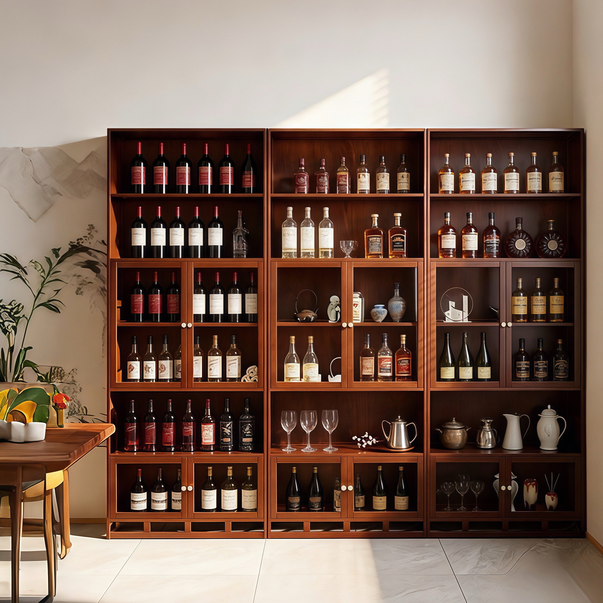 酒柜靠墙客厅展示柜商用酒架葡萄酒收纳架新中式博古架酒瓶置物架,住宅家具,酒架,淘宝优惠券,粉丝福利购,淘宝优惠卷