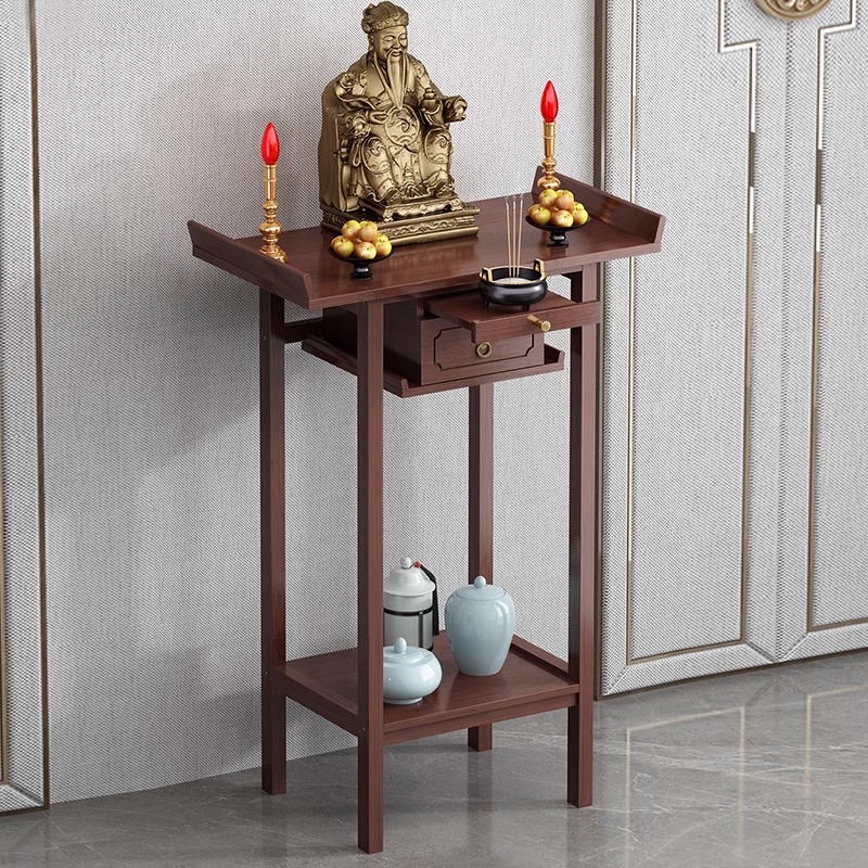 供桌香案家用神台财神爷神龛供奉台佛龛新中式立柜非实木敬神香桌