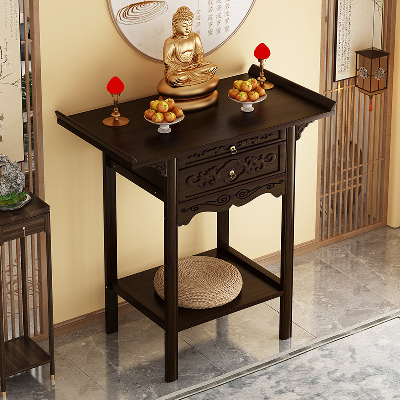 供桌佛台香案家用佛龛新中式立柜财神爷柜子菩萨关公神台香火贡台