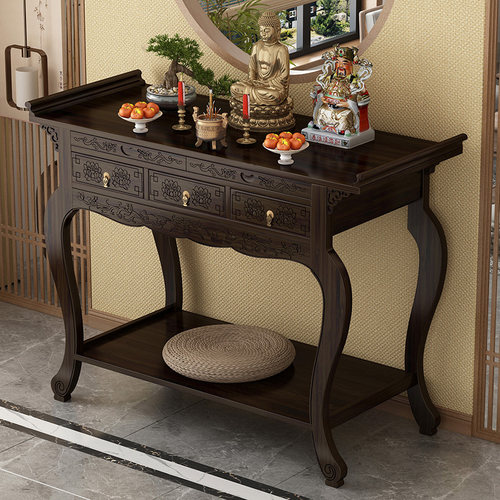 供桌家用香案佛龛新中式立柜财神爷柜子菩萨佛台关公农村香火贡桌