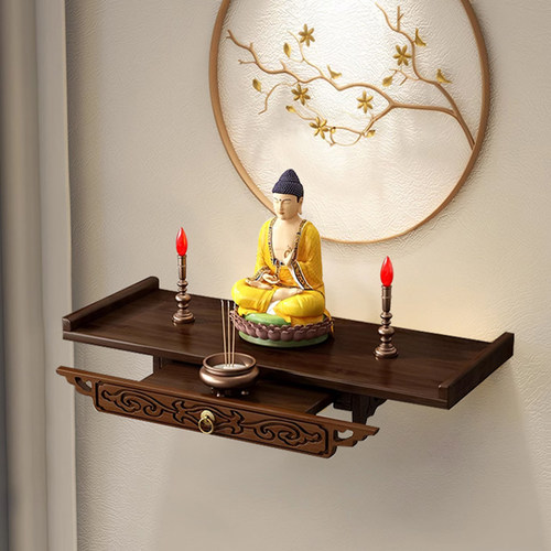 佛龛壁挂式财神爷供桌香案台